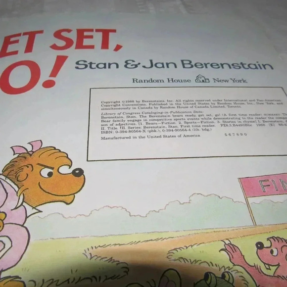 The Berenstain Bears READY, GET SET GO! Color Illustrated Paperback Kids Book - Picture 3 of 3